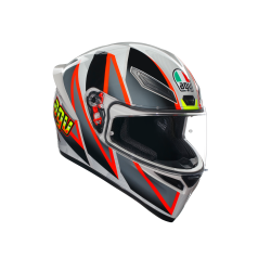 Kask Motocyklowy AGV K1 S Blipper Szaro/Czerwony